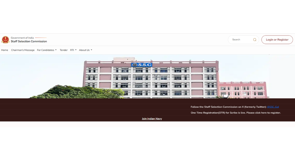 SSC New Portal Home Page Login Guide Telugu